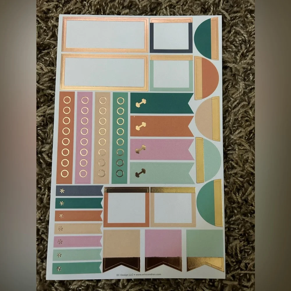 Erin Condren 7 Sheet Sticker Bundle #3 of 5